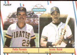 1988 Fleer Baseball Cards       643     Felix Fermin/Jessie Reid RC